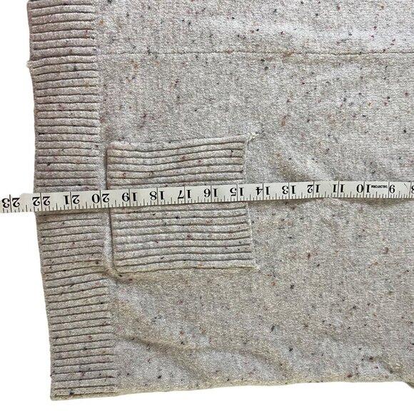 Loft Petites Flecked‎ Pocket Poncho Sweater Oversized Flowy Relaxed Size XXS - Picture 9 of 10